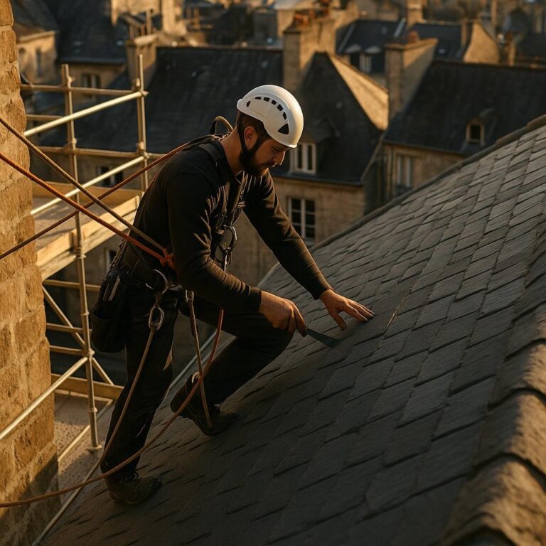 Cordiste couvreur : un métier d'expertise en hauteur