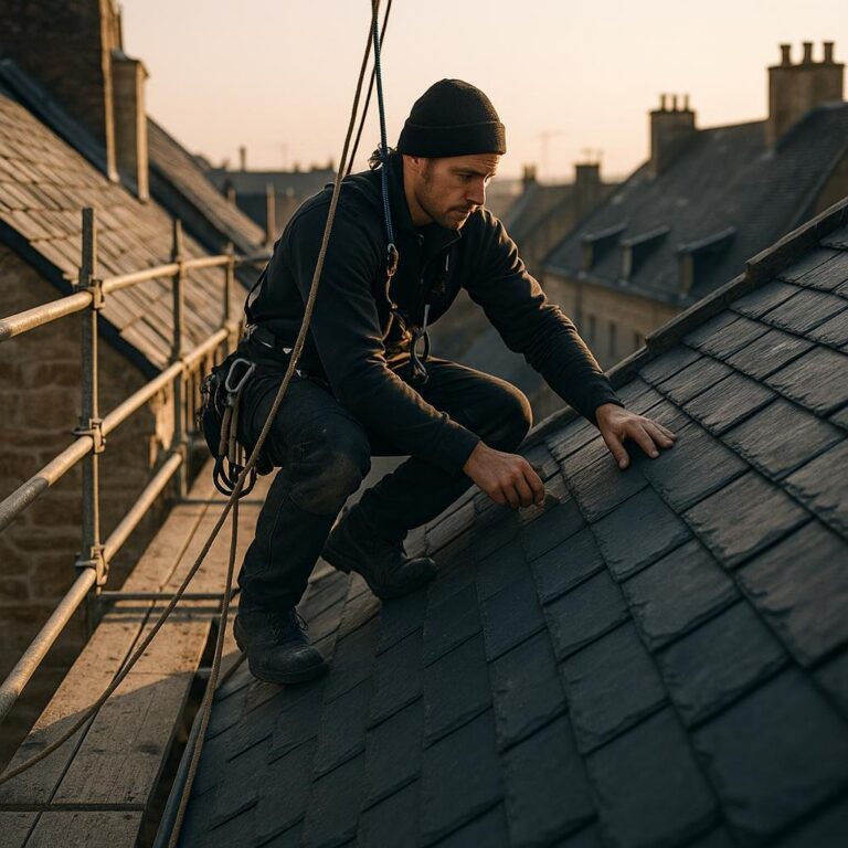 Cordiste couvreur toiture : le métier en hauteur